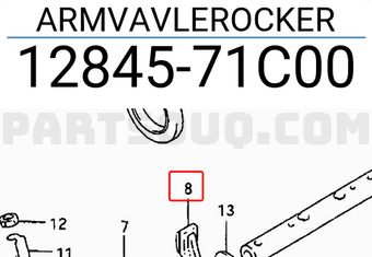 Suzuki 1284571C00 ARMVAVLEROCKER