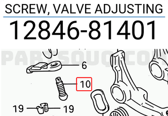 Suzuki 1284681401 SCREW, VALVE ADJUSTING