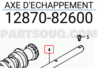 Suzuki 1287082600 AXE D ECHAPPEMENT