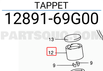 Suzuki 1289169G00 TAPPET