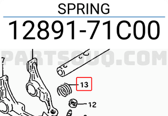 Suzuki 1289171C00 SPRING