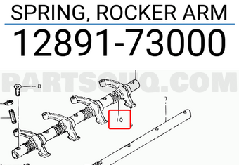 Suzuki 1289173000 SPRING, ROCKER ARM