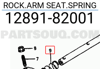 Suzuki 1289182001 ROCK.ARM SEAT.SPRING