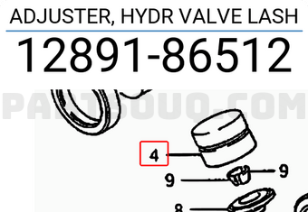 Suzuki 1289186512 ADJUSTER, HYDR VALVE LASH