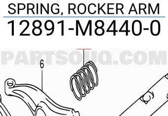 Suzuki 12891M84400 SPRING, ROCKER ARM