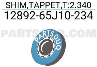 Suzuki 1289265J10234 SHIM,TAPPET,T:2.340