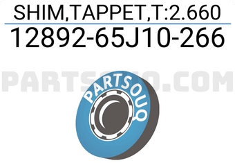 Suzuki 1289265J10266 SHIM,TAPPET,T:2.660