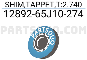 Suzuki 1289265J10274 SHIM,TAPPET,T:2.740