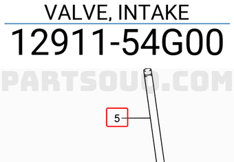 Suzuki 1291154G00 VALVE, INTAKE