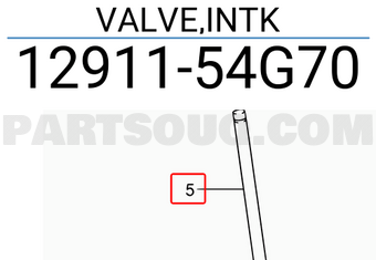 Suzuki 1291154G70 VALVE,INTK