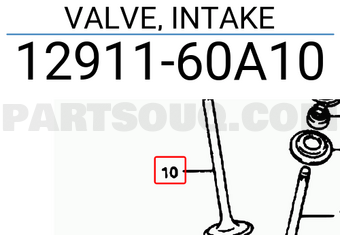 Suzuki 1291160A10 VALVE, INTAKE