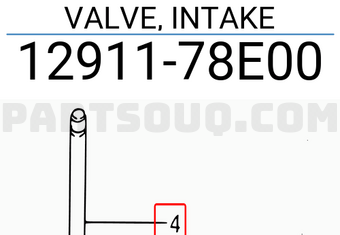 Suzuki 1291178E00 VALVE, INTAKE