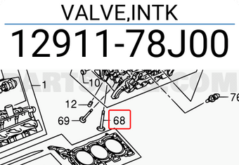 Suzuki 1291178J00 VALVE,INTK