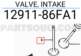 Suzuki 1291186FA1 VALVE, INTAKE