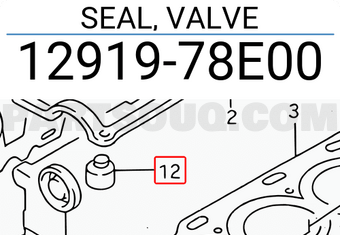 Suzuki 1291978E00 SEAL, VALVE