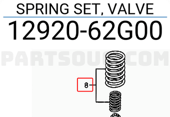Suzuki 1292062G00 SPRING SET, VALVE
