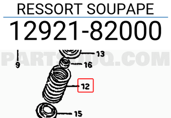 Suzuki 1292182000 RESSORT SOUPAPE