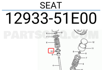 Suzuki 1293351E00 SEAT