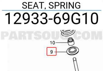 Suzuki 1293369G10 SEAT, SPRING