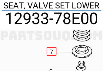 Suzuki 1293378E00 SEAT, VALVE SET LOWER