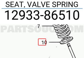Suzuki 1293386510 SEAT, VALVE SPRING