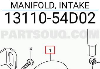 Suzuki 1311054D02 MANIFOLD, INTAKE