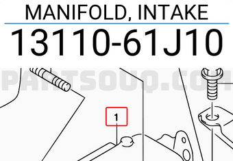 Suzuki 1311061J10 MANIFOLD, INTAKE