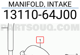 Suzuki 1311064J00 MANIFOLD, INTAKE