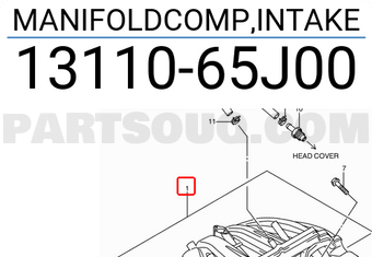 Suzuki 1311065J00 MANIFOLDCOMP,INTAKE