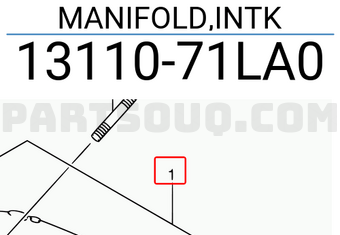 Suzuki 1311071LA0 MANIFOLD,INTK