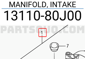Suzuki 1311080J00 MANIFOLD, INTAKE