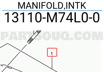 Suzuki 13110M74L00 MANIFOLD,INTK