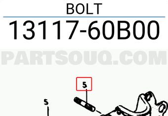 Suzuki 1311760B00 BOLT