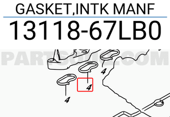 Suzuki 1311867LB0 GASKET,INTK MANF