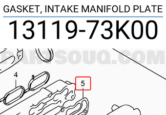 Suzuki 1311973K00 GASKET, INTAKE MANIFOLD PLATE