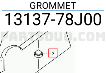 Suzuki 1313778J00 GROMMET