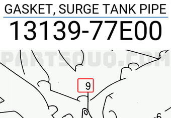 Suzuki 1313977E00 GASKET, SURGE TANK PIPE
