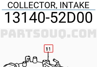 Suzuki 1314052D00 COLLECTOR, INTAKE