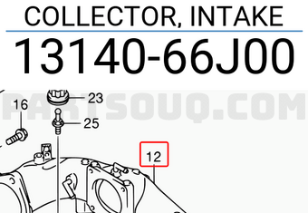 Suzuki 1314066J00 COLLECTOR, INTAKE