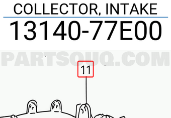 Suzuki 1314077E00 COLLECTOR, INTAKE