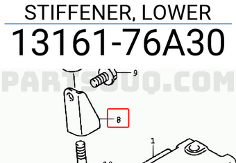 Suzuki 1316176A30 STIFFENER, LOWER