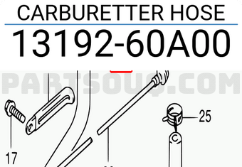 Suzuki 1319260A00 CARBURETTER HOSE