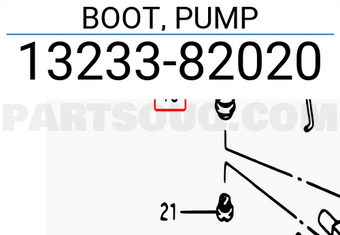 Suzuki 1323382020 BOOT, PUMP