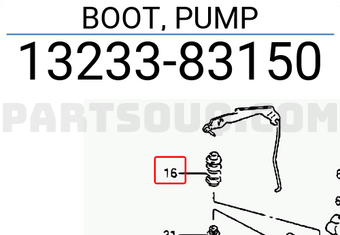 Suzuki 1323383150 BOOT, PUMP