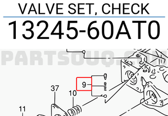 Suzuki 1324560AT0 VALVE SET, CHECK