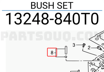 Suzuki 13248840T0 BUSH SET