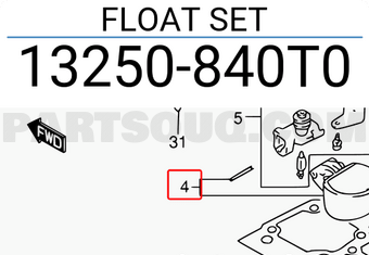 Suzuki 13250840T0 FLOAT SET