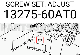 Suzuki 1327560AT0 SCREW SET, ADJUST