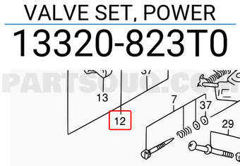 Suzuki 13320823T0 VALVE SET, POWER