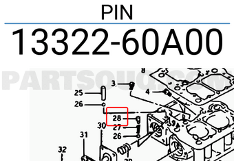Suzuki 1332260A00 PIN